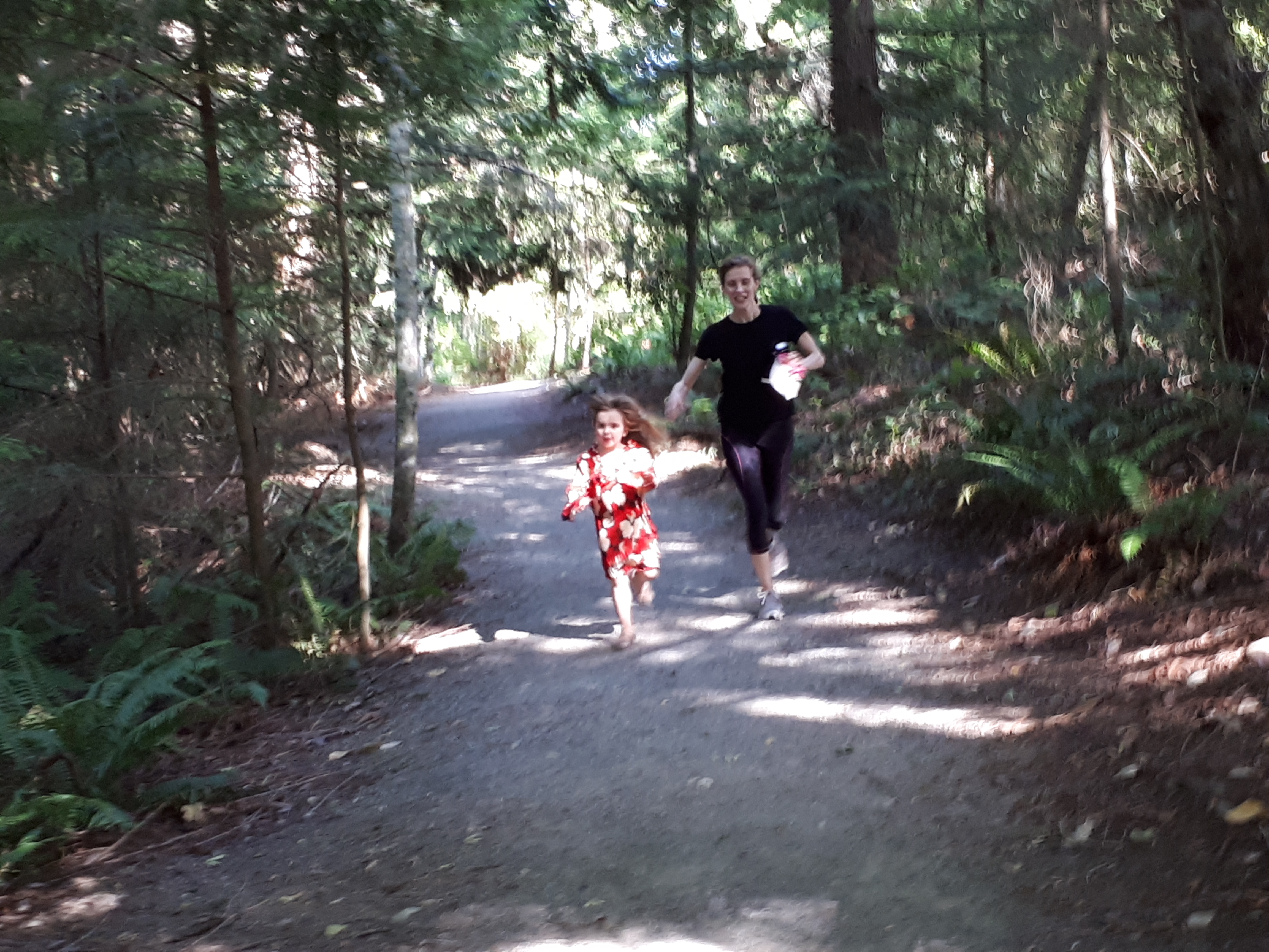 Sonja and Molly Running