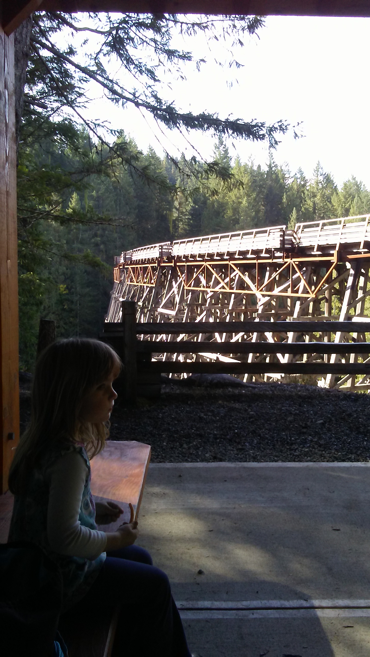 Molly at the Trestle Rest Stop